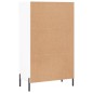vidaXL Scarpiera Bianca 60x35x105 cm in Legno Multistrato