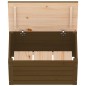 vidaXL Contenitore Portaoggetti Miele 59,5x36,5x33cm Massello di Pino