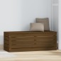 vidaXL Contenitore Portaoggetti Miele 89x36,5x33cm Legno Massello Pino
