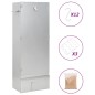 vidaXL Forno Affumicatore Trucioli Legno 44,5x29x110cm in Acciaio Inox vidaXL Forno Affumicatore Trucioli Legno 44,5x29x110cm in Acciaio Inox