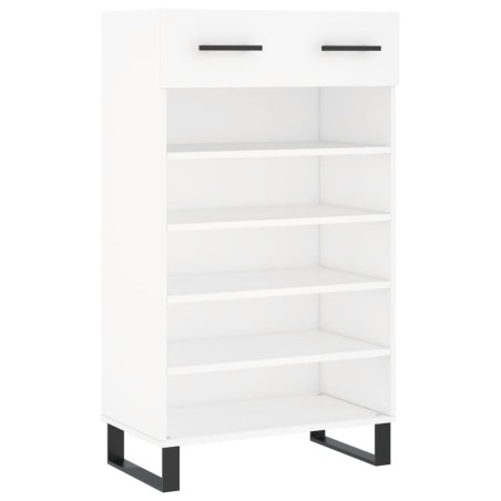 vidaXL Scarpiera Bianca 60x35x105 cm in Legno Multistrato