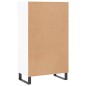 vidaXL Scarpiera Bianca 60x35x105 cm in Legno Multistrato