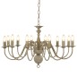vidaXL Candelabro Stile Anticato Bianco 12 Lampadine E14 vidaXL Candelabro Stile Anticato Bianco 12 Lampadine E14