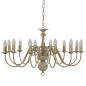 vidaXL Candelabro Stile Anticato Bianco 12 Lampadine E14 vidaXL Candelabro Stile Anticato Bianco 12 Lampadine E14