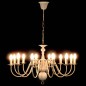 vidaXL Candelabro Stile Anticato Bianco 12 Lampadine E14 vidaXL Candelabro Stile Anticato Bianco 12 Lampadine E14