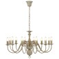 vidaXL Candelabro Stile Anticato Bianco 12 Lampadine E14 vidaXL Candelabro Stile Anticato Bianco 12 Lampadine E14