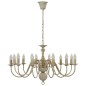 vidaXL Candelabro Stile Anticato Bianco 12 Lampadine E14 vidaXL Candelabro Stile Anticato Bianco 12 Lampadine E14