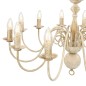 vidaXL Candelabro Stile Anticato Bianco 12 Lampadine E14 vidaXL Candelabro Stile Anticato Bianco 12 Lampadine E14