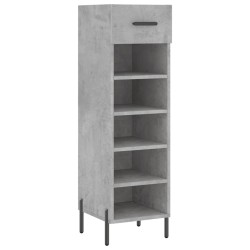 vidaXL Scarpiera Grigio Cemento 30x35x105 cm in Legno Multistrato