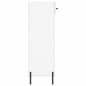 vidaXL Scarpiera Bianco Lucido 60x35x105 cm in Legno Multistrato