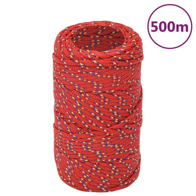 Corda Nautica Rossa 2 mm 500 m in Polipropilene Corda Nautica Rossa 2 mm 500 m in Polipropilene