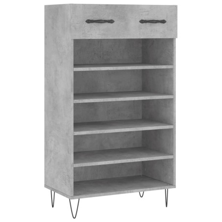 vidaXL Scarpiera Grigio Cemento 60x35x105 cm in Legno Multistrato