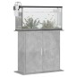 vidaXL Supporto Acquario 81x36x73 cm Legno Multistrato Grigio Cemento