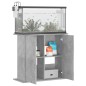 vidaXL Supporto Acquario 81x36x73 cm Legno Multistrato Grigio Cemento