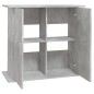 vidaXL Supporto Acquario 81x36x73 cm Legno Multistrato Grigio Cemento