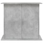 vidaXL Supporto Acquario 81x36x73 cm Legno Multistrato Grigio Cemento