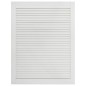 vidaXL Anta a Lamelle in Legno Massello di Pino Bianca 69x49,4 cm vidaXL Anta a Lamelle in Legno Massello di Pino Bianca 69x49,4 cm