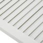 vidaXL Anta a Lamelle in Legno Massello di Pino Bianca 69x49,4 cm vidaXL Anta a Lamelle in Legno Massello di Pino Bianca 69x49,4 cm
