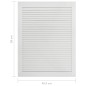 vidaXL Anta a Lamelle in Legno Massello di Pino Bianca 69x49,4 cm vidaXL Anta a Lamelle in Legno Massello di Pino Bianca 69x49,4 cm