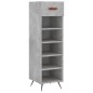 vidaXL Scarpiera Grigio Cemento 30x35x105 cm in Legno Multistrato vidaXL Scarpiera Grigio Cemento 30x35x105 cm in Legno Multistrato