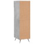 vidaXL Scarpiera Grigio Cemento 30x35x105 cm in Legno Multistrato vidaXL Scarpiera Grigio Cemento 30x35x105 cm in Legno Multistrato