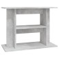 vidaXL Supporto Acquario 80x35x60 cm Legno Multistrato Grigio Cemento vidaXL Supporto Acquario 80x35x60 cm Legno Multistrato Grigio Cemento