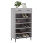 vidaXL Scarpiera Grigio Sonoma 60x35x105 cm in Legno Multistrato vidaXL Scarpiera Grigio Sonoma 60x35x105 cm in Legno Multistrato
