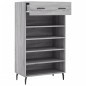 vidaXL Scarpiera Grigio Sonoma 60x35x105 cm in Legno Multistrato vidaXL Scarpiera Grigio Sonoma 60x35x105 cm in Legno Multistrato