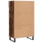 vidaXL Scarpiera Rovere Fumo 60x35x105 cm in Legno Multistrato vidaXL Scarpiera Rovere Fumo 60x35x105 cm in Legno Multistrato