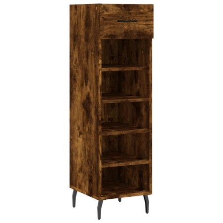 vidaXL Scarpiera Rovere Fumo 30x35x105 cm in Legno Multistrato