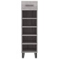 vidaXL Scarpiera Grigio Sonoma 30x35x105 cm in Legno Multistrato