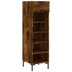 vidaXL Scarpiera Rovere Fumo 30x35x105 cm in Legno Multistrato