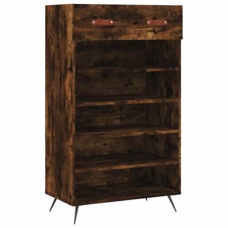 vidaXL Scarpiera Rovere Fumo 60x35x105 cm in Legno Multistrato