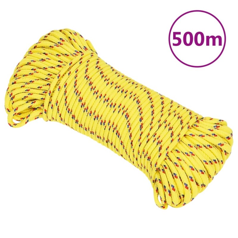 Corda Nautica Gialla 3 mm 500 m in Polipropilene Corda Nautica Gialla 3 mm 500 m in Polipropilene