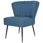 vidaXL Sedia da Cocktail Blu in Tessuto vidaXL Sedia da Cocktail Blu in Tessuto