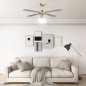 vidaXL Ventilatore da Soffitto con Luce 106 cm Marrone vidaXL Ventilatore da Soffitto con Luce 106 cm Marrone