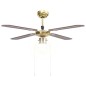 vidaXL Ventilatore da Soffitto con Luce 106 cm Marrone vidaXL Ventilatore da Soffitto con Luce 106 cm Marrone