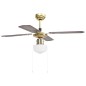 vidaXL Ventilatore da Soffitto con Luce 106 cm Marrone vidaXL Ventilatore da Soffitto con Luce 106 cm Marrone