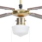 vidaXL Ventilatore da Soffitto con Luce 106 cm Marrone vidaXL Ventilatore da Soffitto con Luce 106 cm Marrone