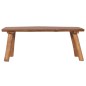 vidaXL Panchina da Giardino 120 cm in Legno Massello di Teak