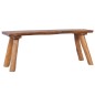 vidaXL Panchina da Giardino 120 cm in Legno Massello di Teak