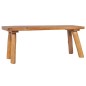 vidaXL Panchina da Giardino 120 cm in Legno Massello di Teak