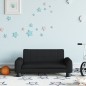 vidaXL Divano per Bambini Nero 70x45x30 cm in Tessuto