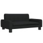 vidaXL Divano per Bambini Nero 70x45x30 cm in Tessuto