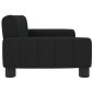 vidaXL Divano per Bambini Nero 70x45x30 cm in Tessuto