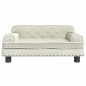 vidaXL Divano per Bambini Crema 70x45x30 cm in Velluto