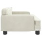 vidaXL Divano per Bambini Crema 70x45x30 cm in Velluto