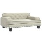 vidaXL Divano per Bambini Crema 70x45x30 cm in Similpelle