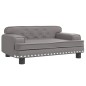 vidaXL Divano per Bambini Grigio 70x45x30 cm in Similpelle