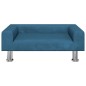 vidaXL Divano per Bambini Blu 70x45x26,5 cm in Velluto